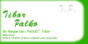 tibor palko business card